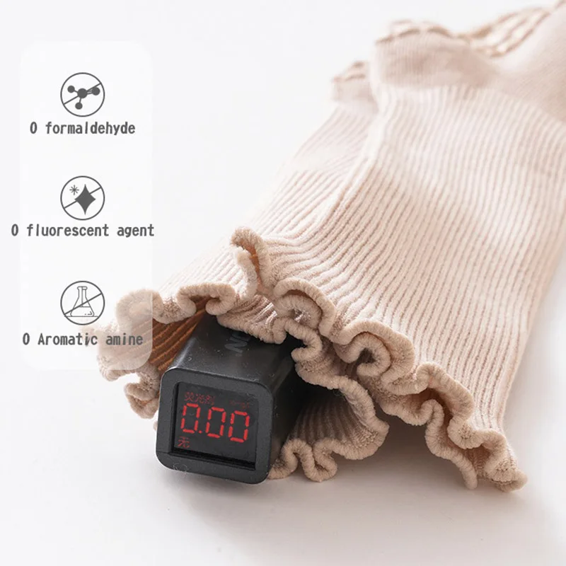 ربيع الخريف الطفل جوارب بلون الاطفال فوق جوارب طويلة 0-3Year صبي فتاة الاطفال المضادة للانزلاق الطابق جورب الوليد القطن الأحذية #5