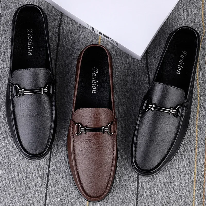 

Moccasins Loafers Men's Genuine Leather Business High-End Business Casual Leather Shoes Soft Bottom