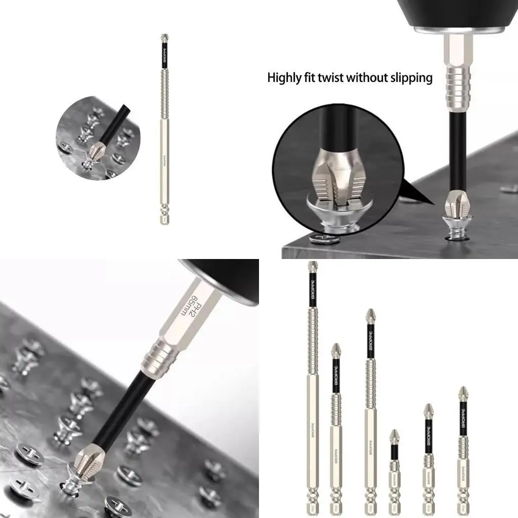 

Y1UD 6Pcs K5 Batch Head Crossing Screwdriver Hardness Impact Drill Bit