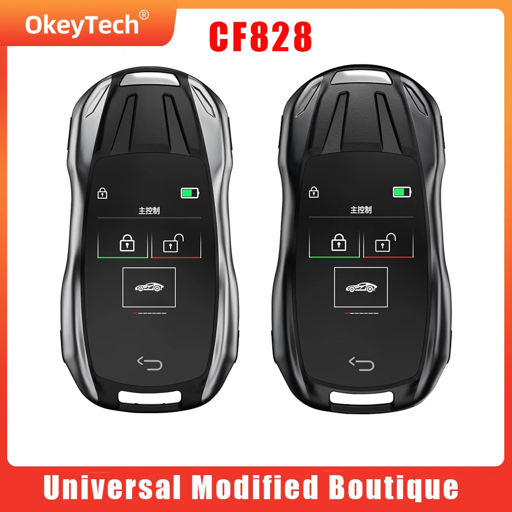 

CF828 Universal Modified Boutique Smart Remote Key LCD Screen Keyless Entry For All Cars LCD Smart Key For Car New Arrival