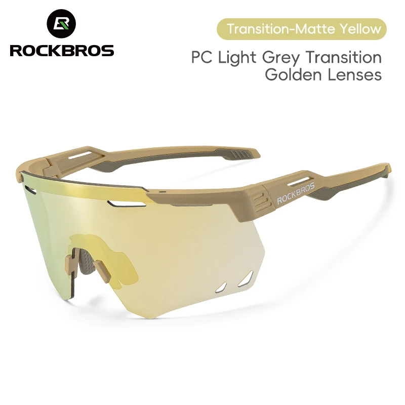 Rockbros Fahrrad brille MTB Rennrad Brillen fahren Golf brille Schutz Sport UV400 Sonnenbrille polarisiert/photo chrom