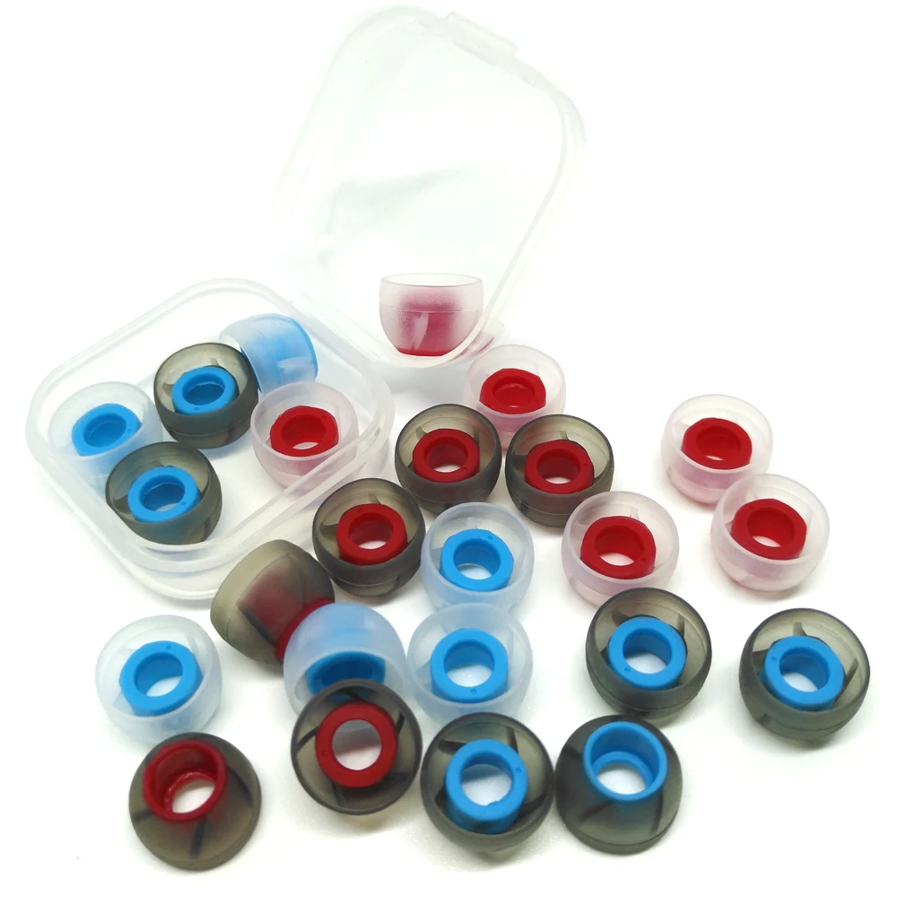 3คู่ซิลิโคน Spiral แผ่นรองหูฟังสำหรับหูฟังหูฟังสำหรับ HIDIZS Mermaid MS4/FiiO FH1s/Moondrop Kato/Qcy T13หูฟัง Muff