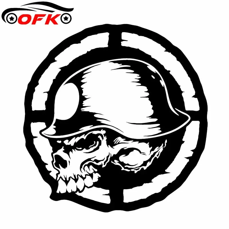 

Lovely Skull Car Stickers Motorcycle Reflective Vinyl Decals To Cover Scratches Sunscreen Waterproof.