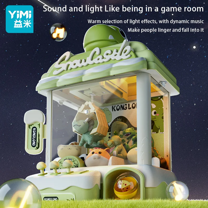 Dinosaur Claw Machine Large Doll Machines Toy Electronic Arcade Claw Game Dinosaur Gacha Machine Toys