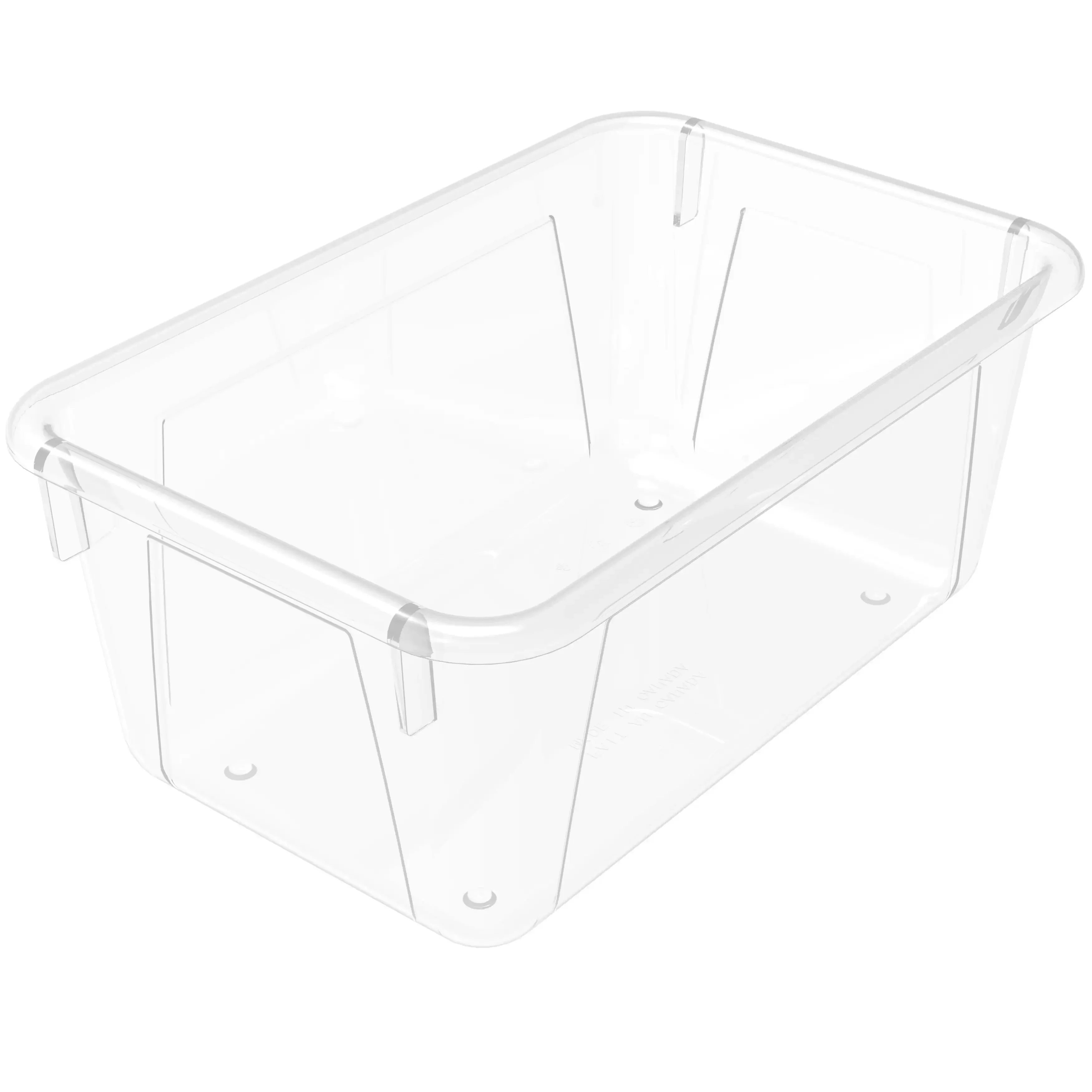  Plastic Cubby Bin, Kids' Craft and Supply Storage, Clear, 5-Pack