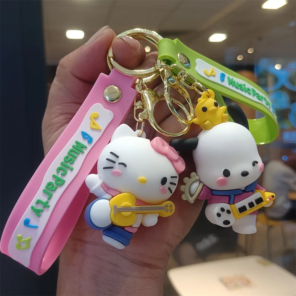 

Creative Cartoon Flower Season Sanliou Keychain Pendant Cute Couple Car Keychain Backpack Hanging Gift Wholesale