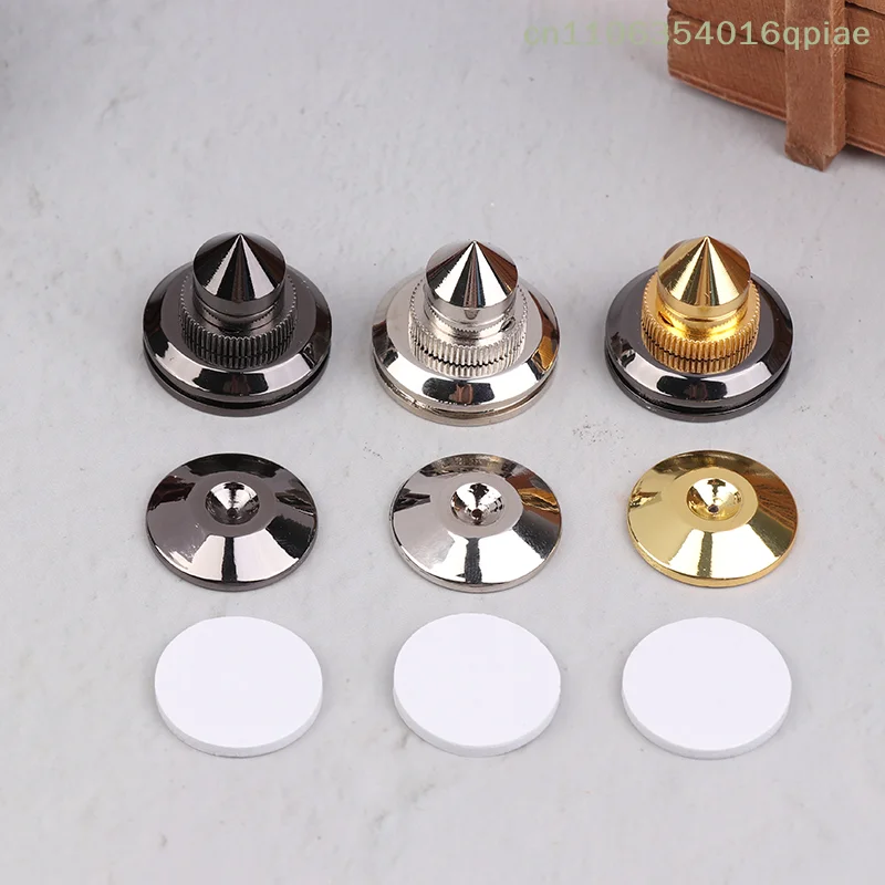 

（Summer4）4 Pcs/Set 30*27mm Speakers Stand Feet Foot Pad Pure Copper Loudspeaker Box Spikes Cone Floor Shock Absorber Foot Nails