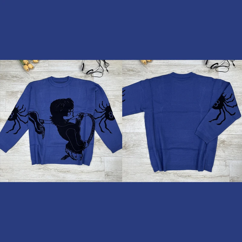 

Fashion Women's Knitted Sweater In Autumn And Winter Korean Version Of Oversized Pullover Warm Soft Loose Casual Couple Jacket