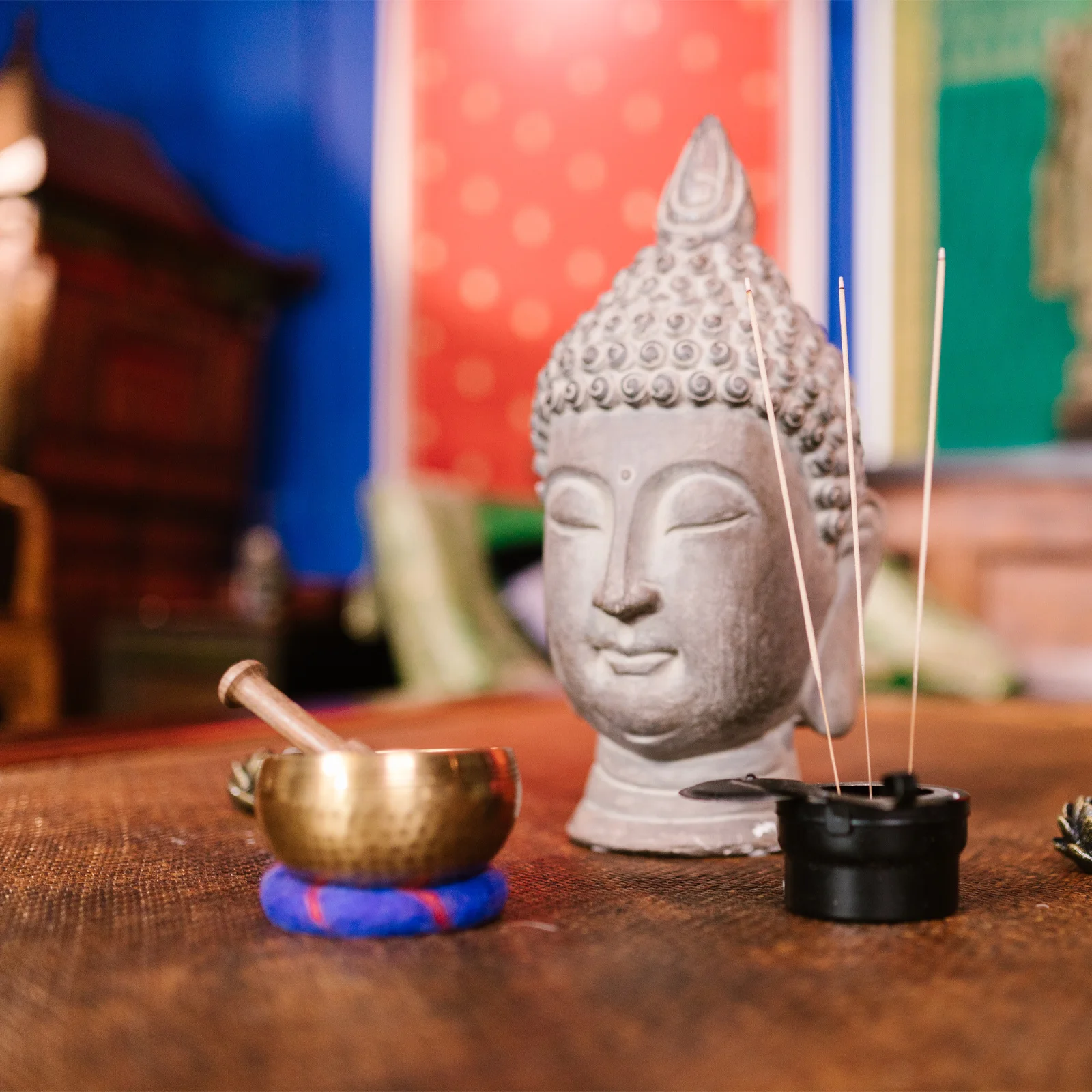 

Buddha Sound Bowl Cushion Wool Felt Protective Mat Practical Sound Bowl Gasket for Meditation Relaxation Wool Felt Cushion