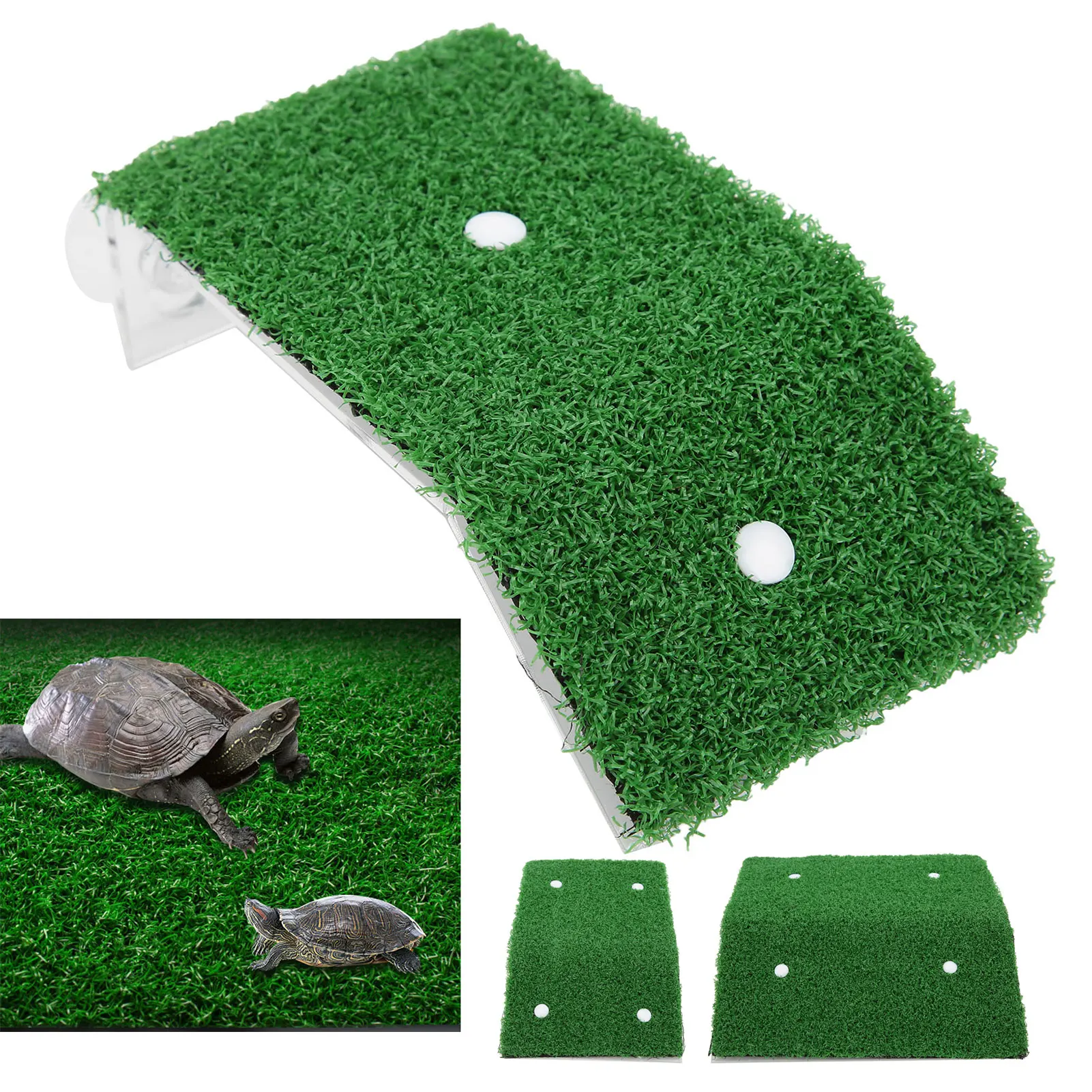 Basking  Reptile Basking  Plastic Simulation Lawn for Sunbathing Climbing Landscaping Reptile Basking