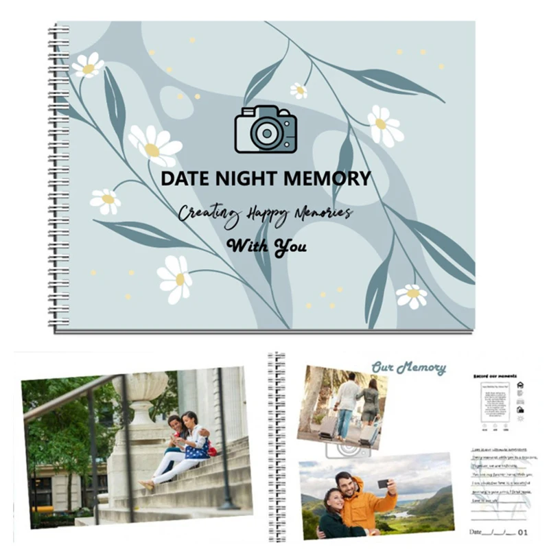 Date Night Adventure Cards Night Book Inspiring Cards Memories Album For Couples To Document Their Escapades Valentine's Day