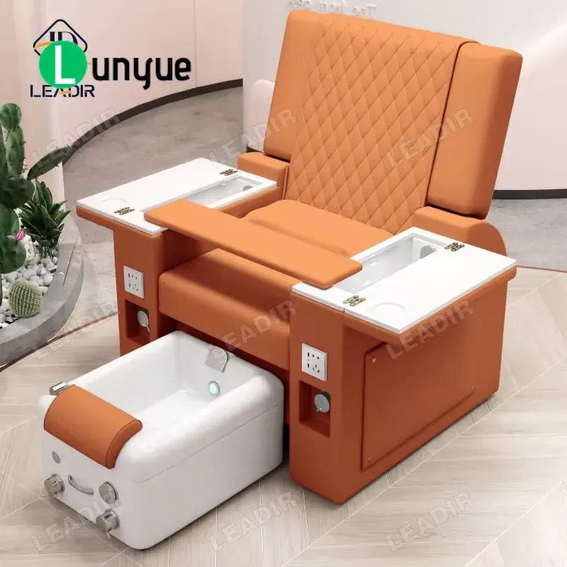 Commercial Electric Foot Spa Chair Heavy Duty Adjustable Backrest Reclining Massage Therapy Seat for Beauty Spa Center