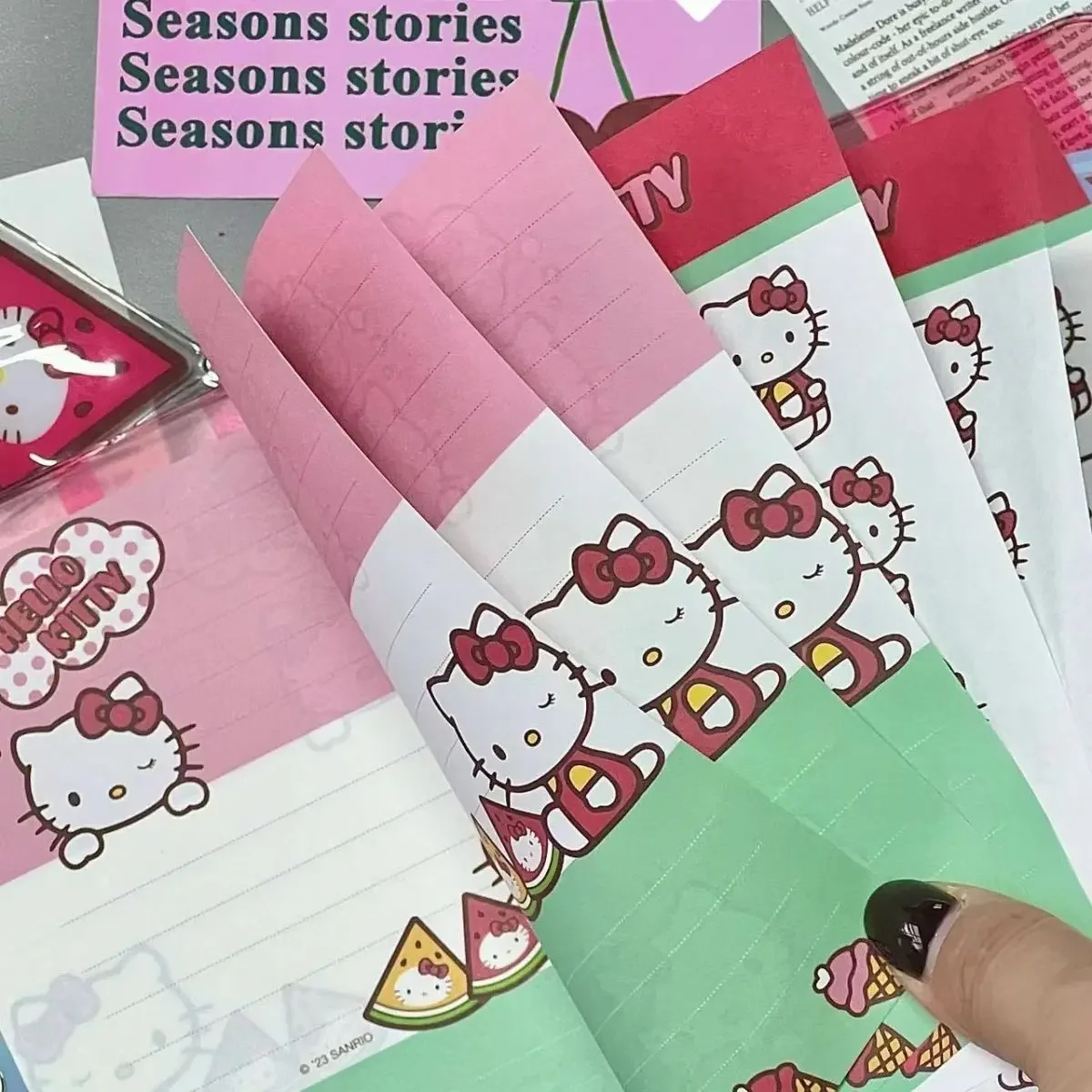 Sanurgente-Carnet de notes Hello Kitty, Journal étudiant Anime, Cartoon Kawaii Gods, Fournitures de papeterie, Bloc-notes, Cadeau d'anniversaire pour un ami