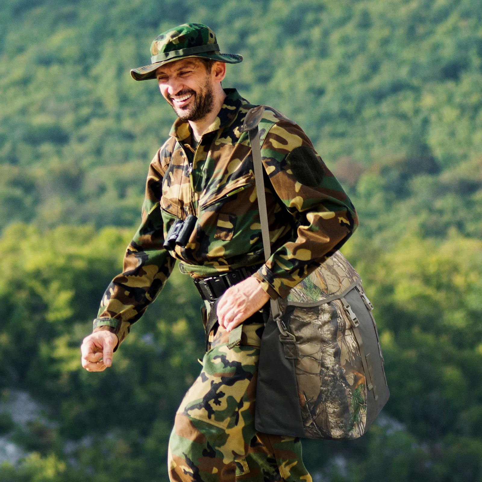 WESTTUNE ハンティング用防臭バッグ 厚手 防臭ダッフル収納バッグ 香りロック ウェーダーバッグ ハンティング用衣類＆アクセサリー用