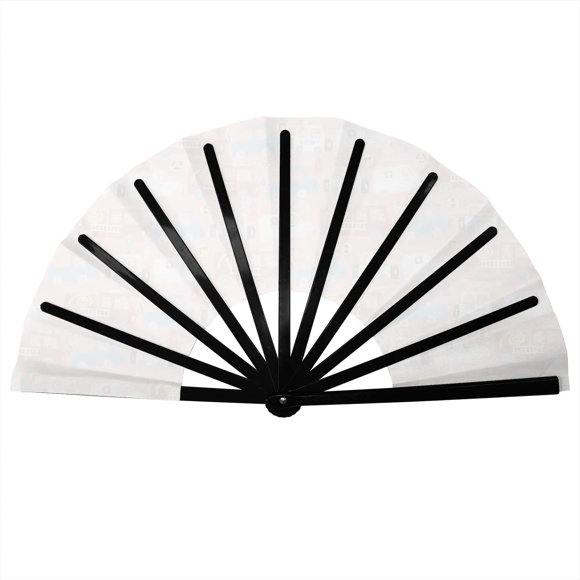 Firefighter Fire Truck Ambulance  Traditional Folding Fan Chinese Style  High-Quality Fans Gift Elegant Decorative Hand Fan