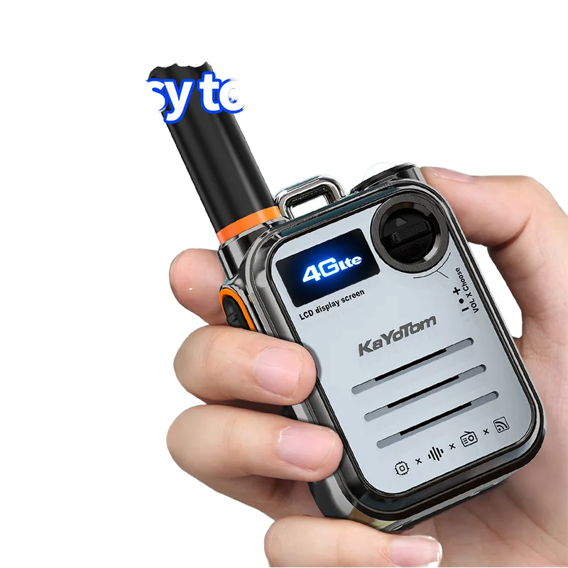 KaYoTom M22 4G Handheld Blue Radio Battery Operated Walkie Talkie Long Ran PTT Supports Zello SIM Card Bluetooth Transceiver