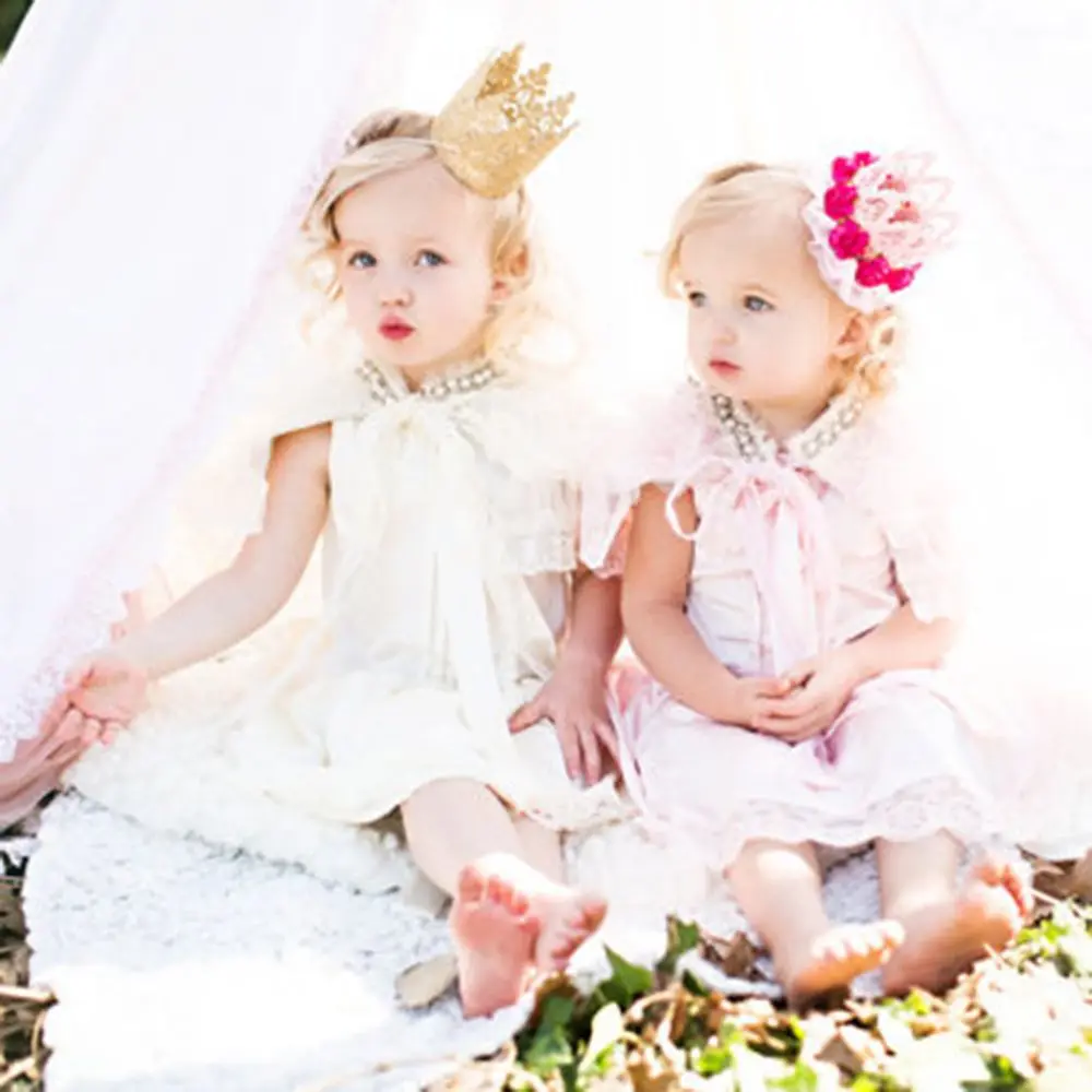 

Модная корона-шляпка для мальчиков и девочек на 1 год, повязка на голову с цветами, головной убор для дня рождения