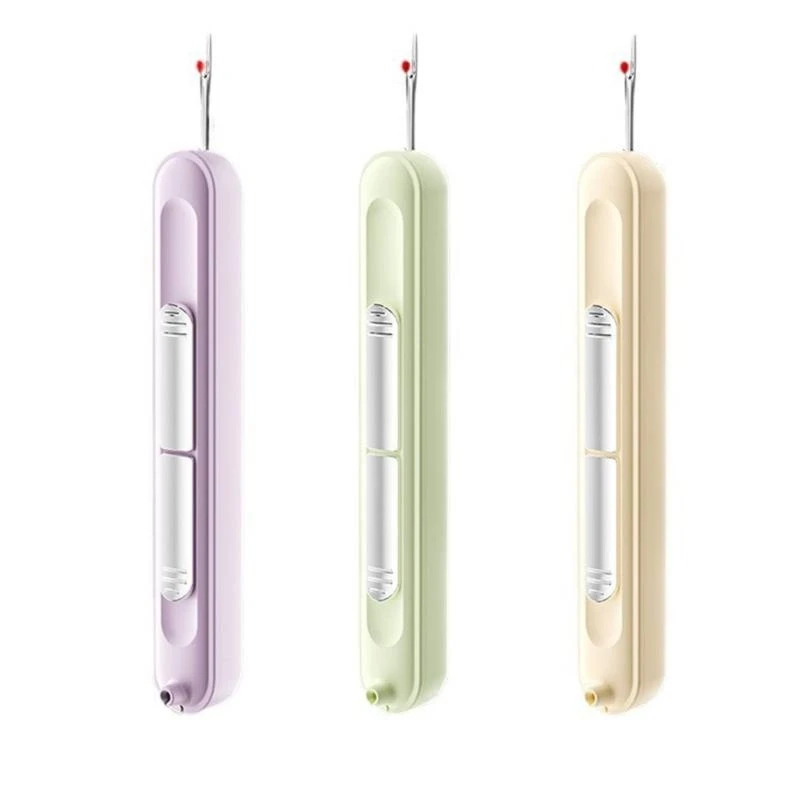 

652F 2 in 1 Household Thread Remover Needle Threader Seam Sewing Tool Threading Aid for Sewing Craft Embroidery