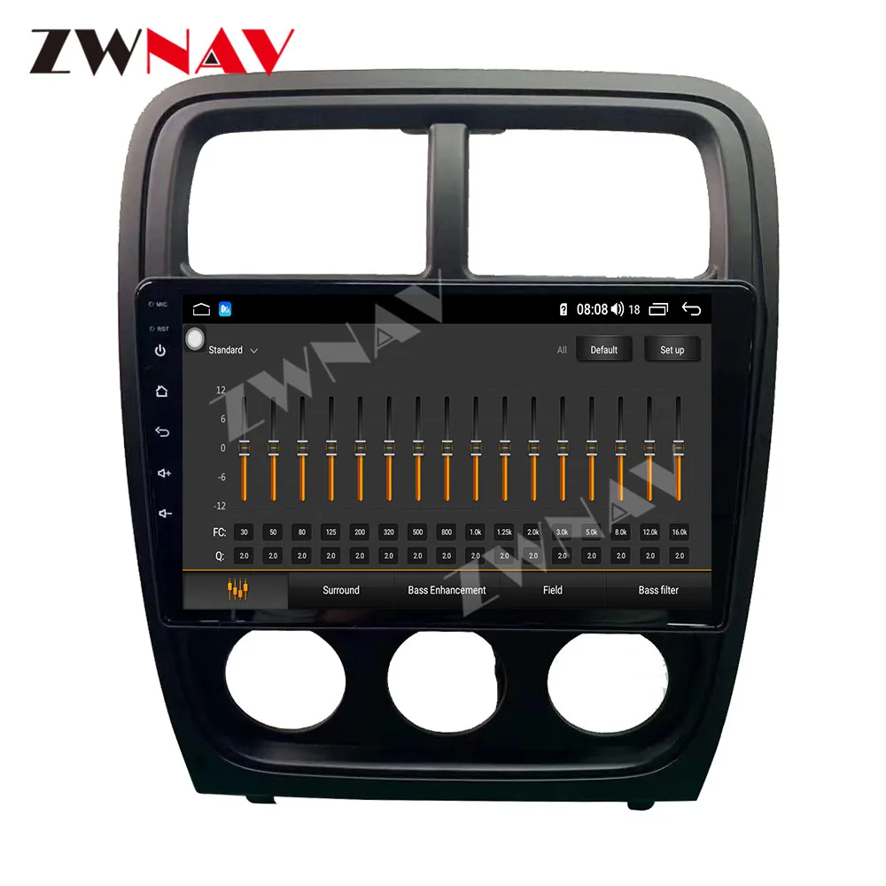 Carplay Androidauto 9 inch Touch Screen For Dodge caliber 2010-2011 Android 14 GPS Navigation WIFI 4G Car Multimedia Player