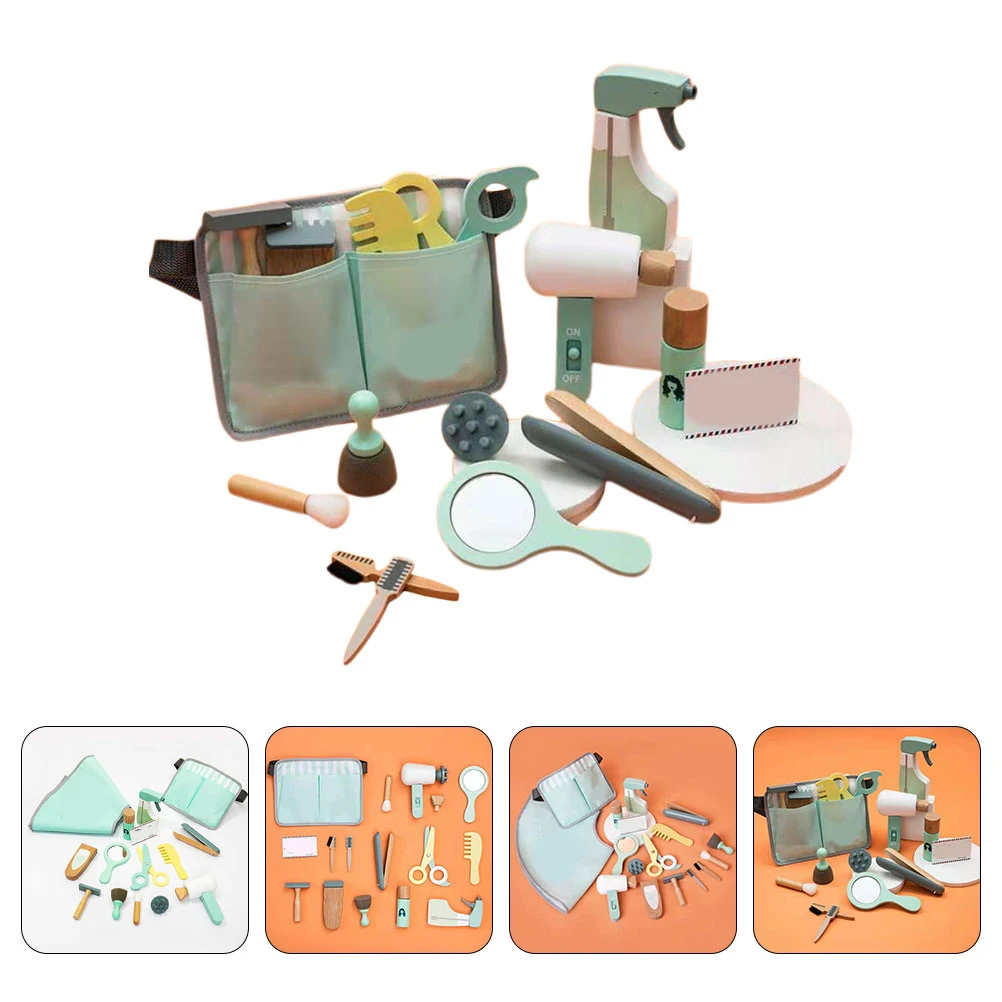 Children's Hair Bags Dramatic Play Toys Toddler Tools Barber Shop Kids Suits for Boys