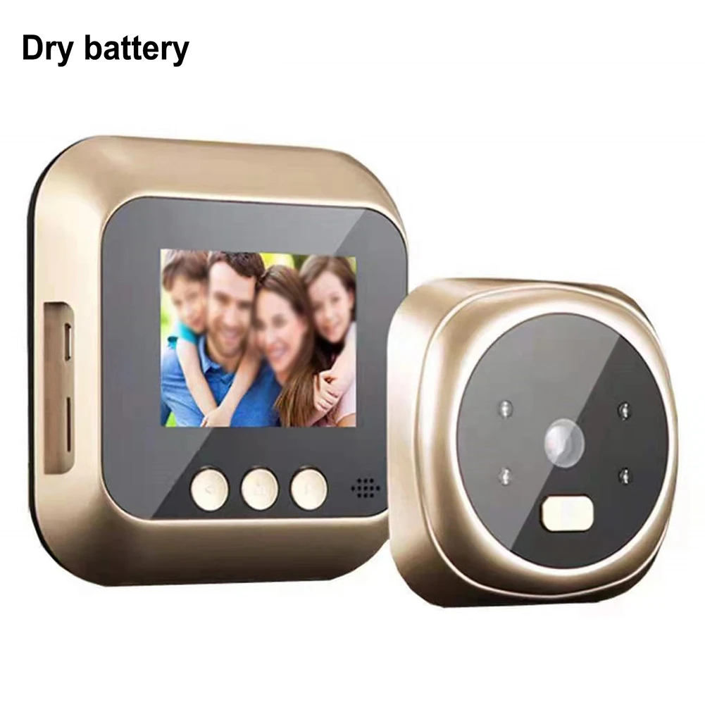 Electronic Peephole Digital Doorbell 160° Wide-angle 2.4 Inch Color Screen Smart Home Improvement For 15-60mm Hole