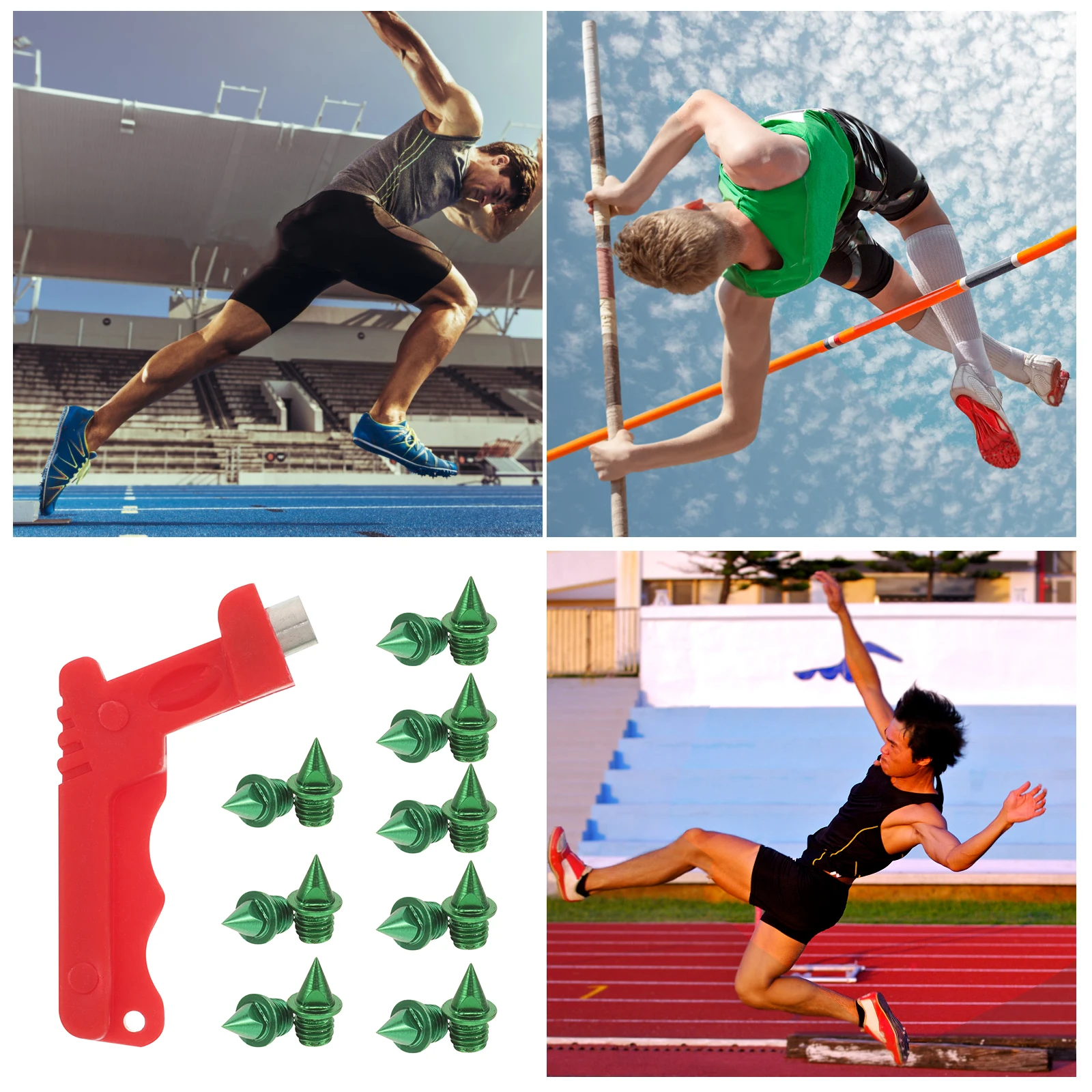 

1 set Track Replacement Metal Running For Shoes High Friction Anti Slip Shoe Spikes Sprinting Long Jump Spikes For