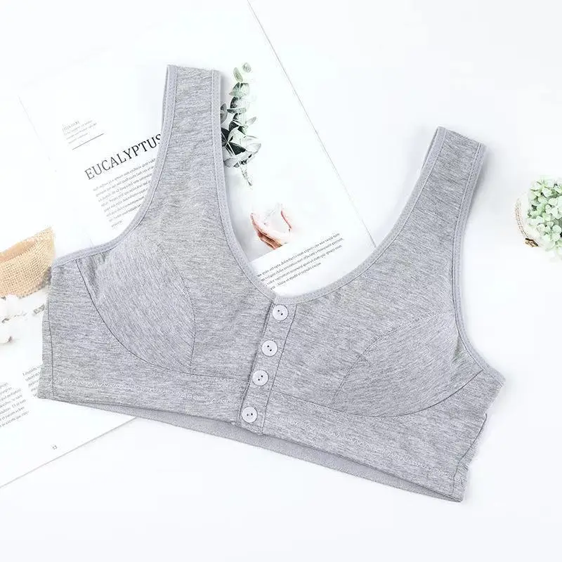 Summer Tops Lingerie Bras Non-marking Underwear Cotton Bras Push Up Bra Large Size Sweat Soft Gathering Women's Tank Top New