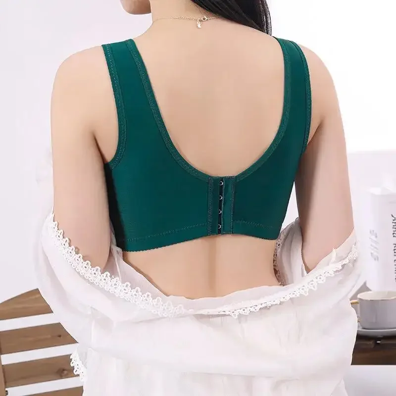 Sexy Push Up Bra Woman See Through Backless Bra Bralette Top Floral Bralette Lace Thin Large Size No Steel Ring Underwear