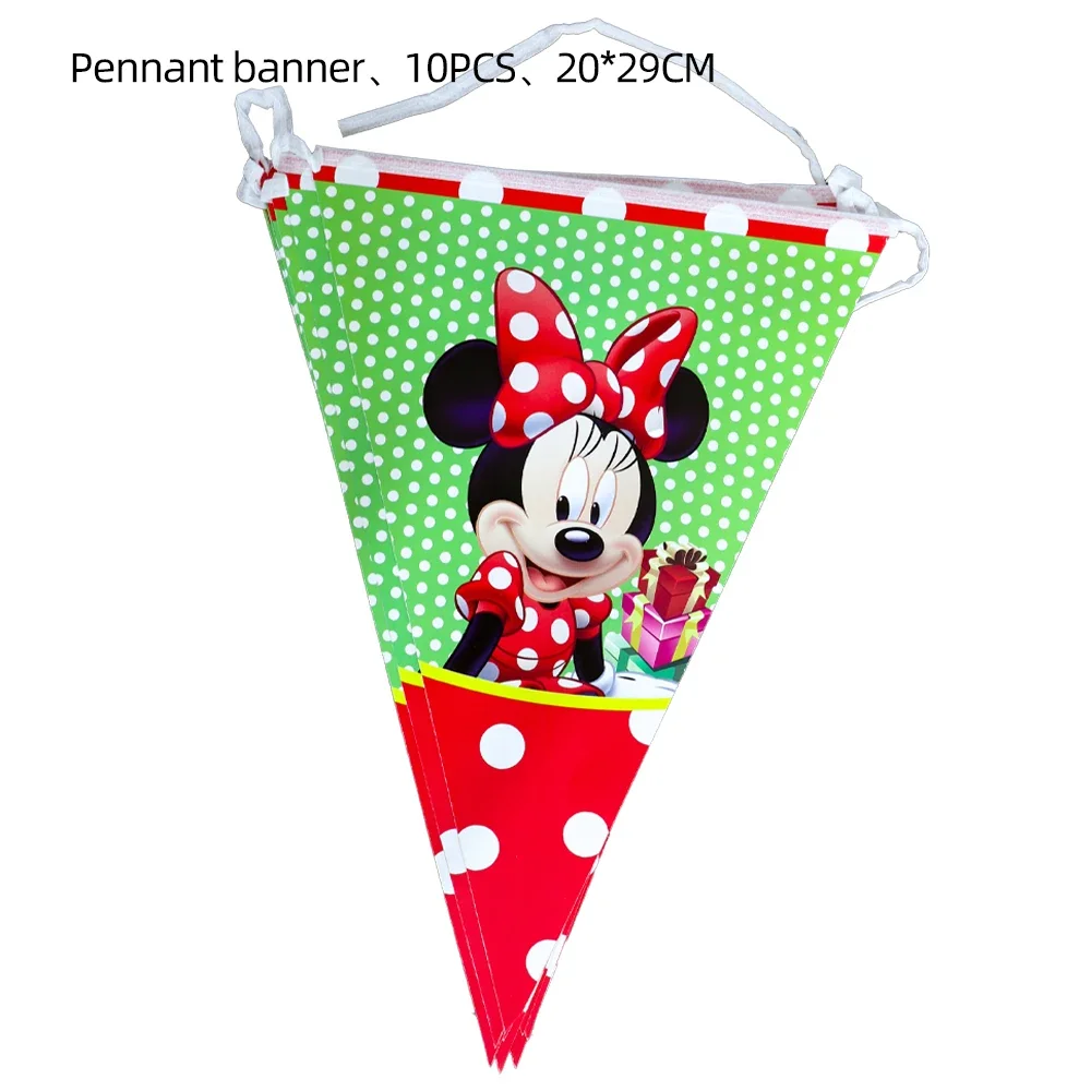 Disney Minnie Mouse Birthday Party Decorations Disposable Tableware Paper Plates Napkins Gift Bags Kids Birthday Party Supplies