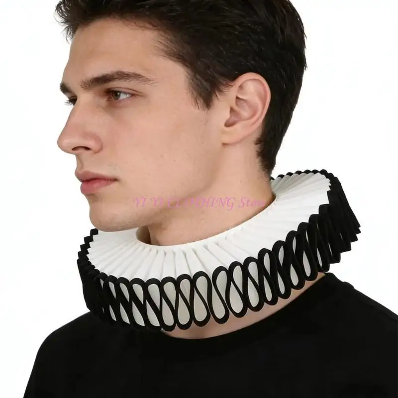 

N5KF Soft And Practical Ruffle Neck Accessory Lightweight Collar Insert Suitable For Both Adults And Children