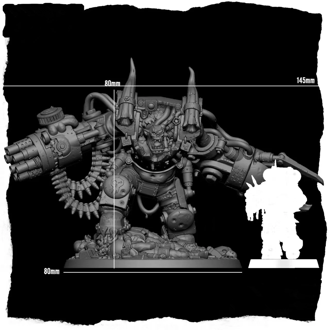Resin Kit Wargame 28523 Orc Bone Uncle