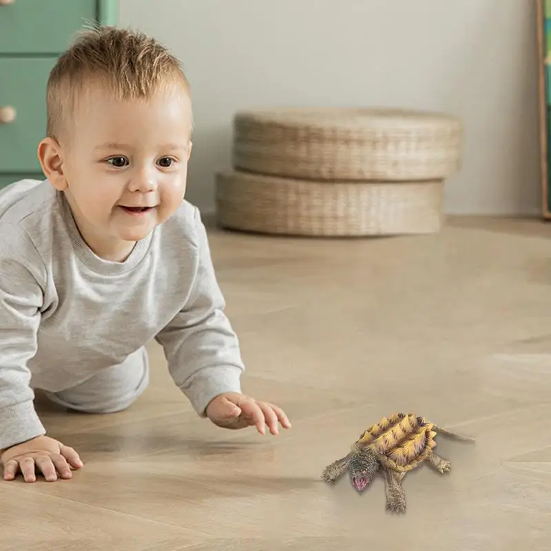 Tortue Snapping pour enfants, modèle animal, tortue, figurine d'action, jouet simulé, Seattle Leone, nition