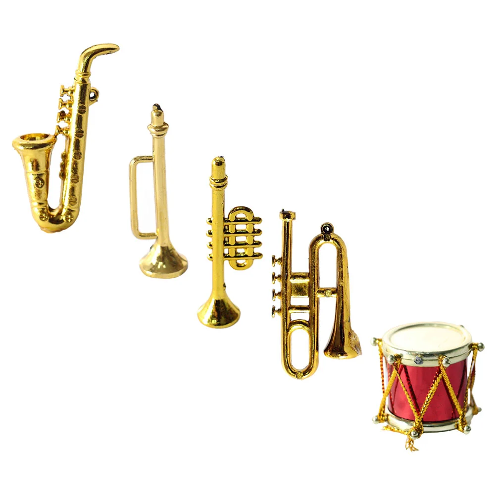 

Mini Saxophone Children’s Toys House Furnishings Instrument Model Trumpet Decor Accessories Plastic Adornment Musical Prop