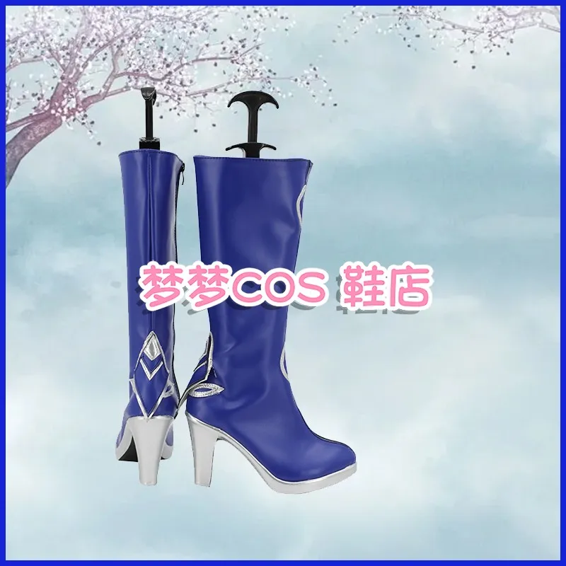 Gra Naraka: Bladepoint ‌    NARAKA ‌   Buty do kostiumu Lannie Cosplay, ręcznie robione botki ze sztucznej skóry, buty anime na karnawał, imprezę, Halloween
