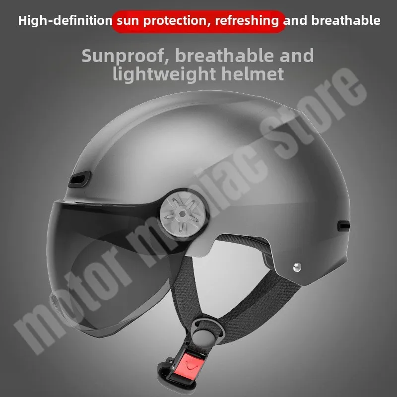 

Helmet for Men and Women Summer Sun ProtectionHalf Helmet All Season Universal Cut Personalized Motorcycle Safety