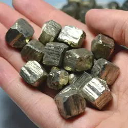 Natural High Density Cubic Pyrite Mineral Teaching Specimen Ornaments Stone Fool's Gold Rough Irregular Ore Meditation