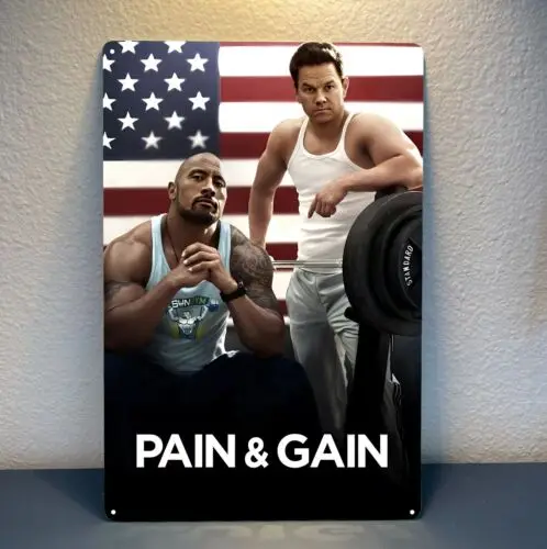 Pain & Gain Movie Metal Poster - Collectable Tin Sign - 20x30cm