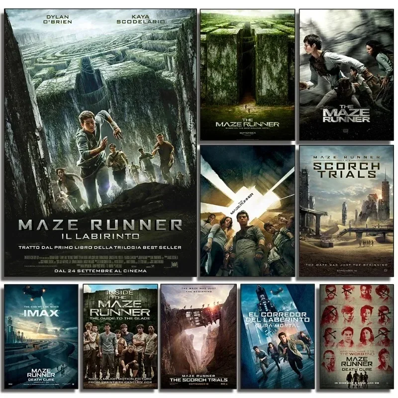 Película clásica The Maze Runner pintura en lienzo carteles e impresiones imágenes artísticas de pared para decoración de sala de estar