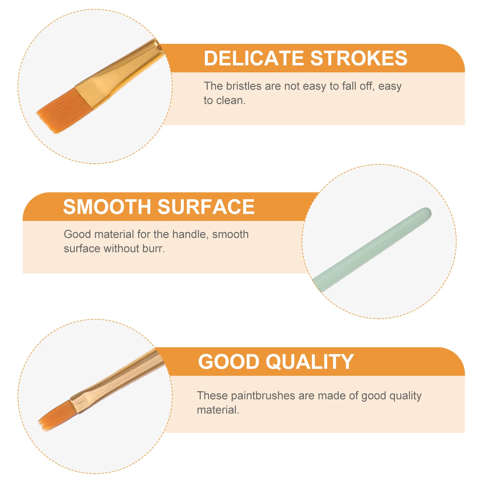 

1Set Watercolor Painting Brush Set Professional Nylon Paintbrushes Durable Comfortable Easy Use for Art Painting