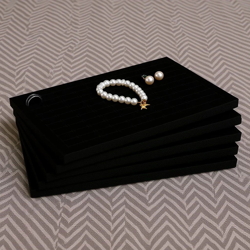 

5pcs Jewelry Box Sponge Pad Earring Ring Holder Inserts Display Case Travel ganizer Storage Solutions Packaging Tools