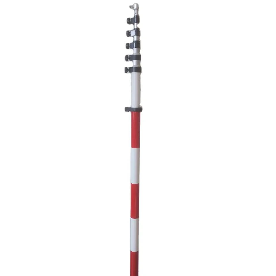 Factory Direct Sales Aluminum 8M Prism Pole With Knob Lock and Soft Bag for Surveying, GN800KL