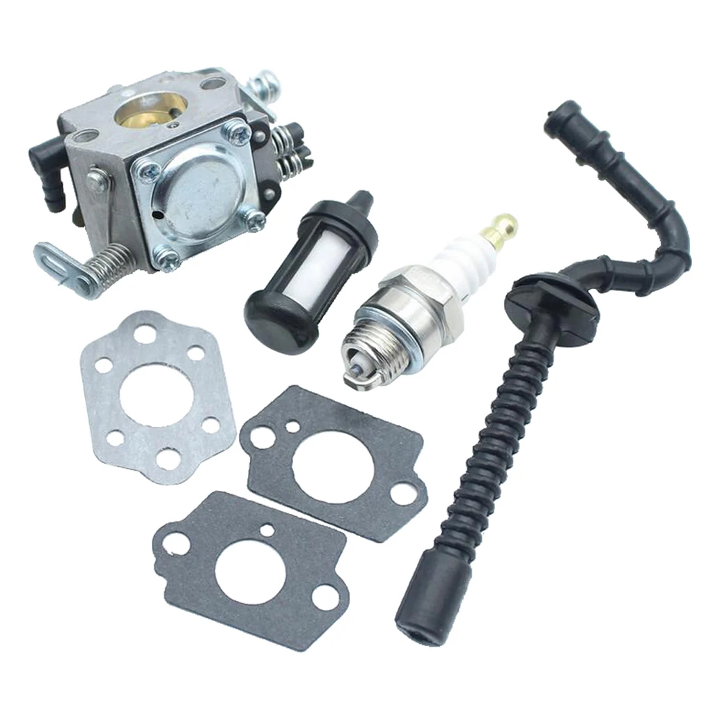 Metal Chainsaw Carburetor Kit Full Repair Set Fuel Filter Spark Plug Gasket for 021 023 025 MS210 MS230 MS250