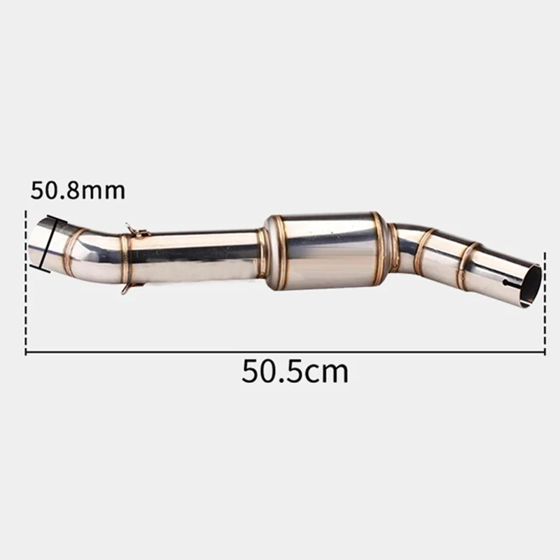 S T tubos de escape motos Connecting Link Pipe Middle Connection Pipe Middle Link Pipe For CFMOTO 650GT CFMOTO 650TR-G