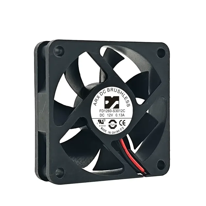 Original Sanjiang ARX 6015 FD1260-S3012C DC12V 0.13A Silent 6CM Cooling Fan for Electronic Devices