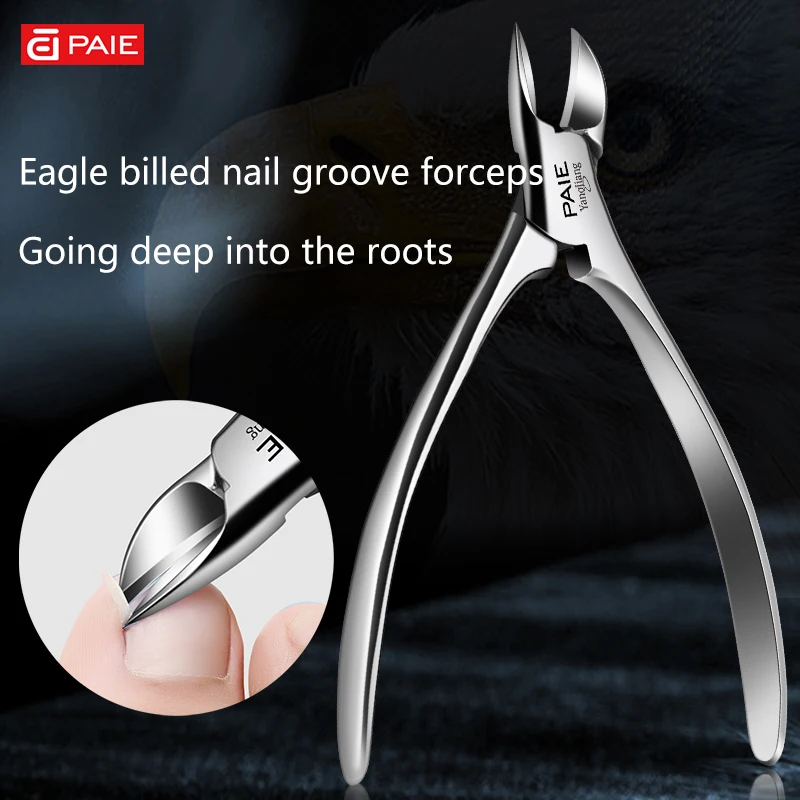 Thick Nail Special Nail Knife Set, Stainless Steel Eagle Nose Nail Pliers Oblique Mouth Thick Pedicure set