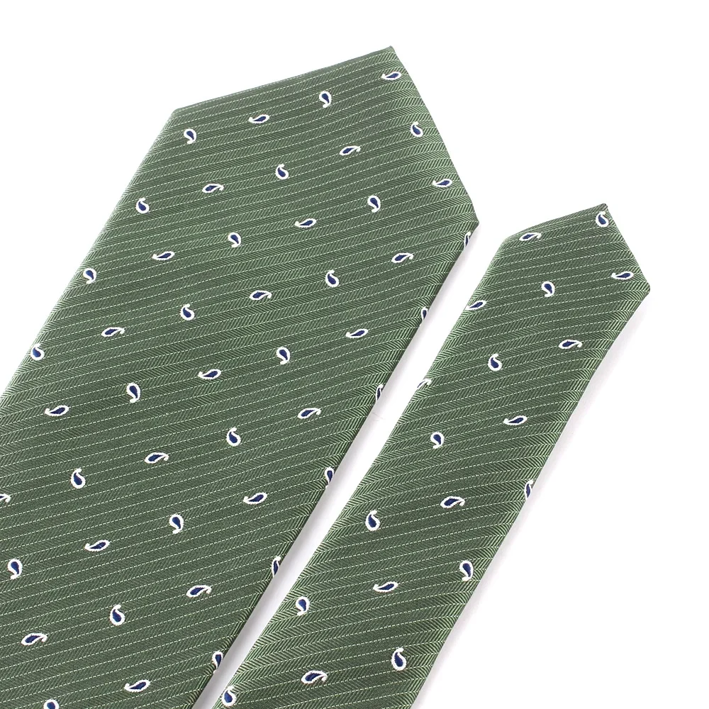 Corbata de boda para hombres y mujeres, corbata de cuello verde militar para fiesta, corbatas Jacquard casuales, corbatas de cuello de traje para