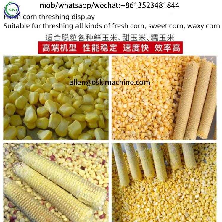 Automatische Verse Maïs Pelletmachine Zoete Maïs Dorsmachine Machine Maïs Dorsmachine voor Restaurant
