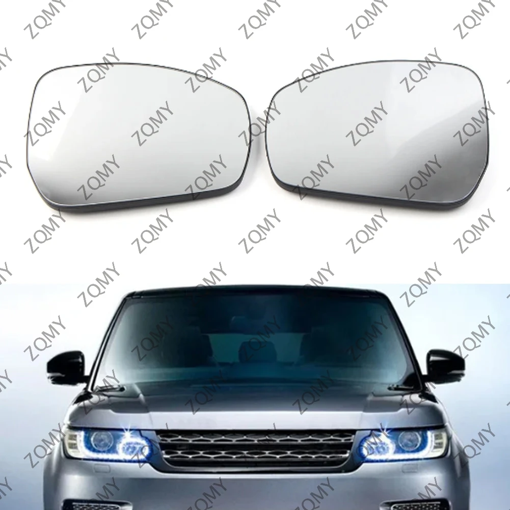 2pcs Car Heatable Rear View Mirror Glass Front  For Land Rover LR4 LR5 Discovery 4 Discovery 5 Range Rover Vogue/Sport