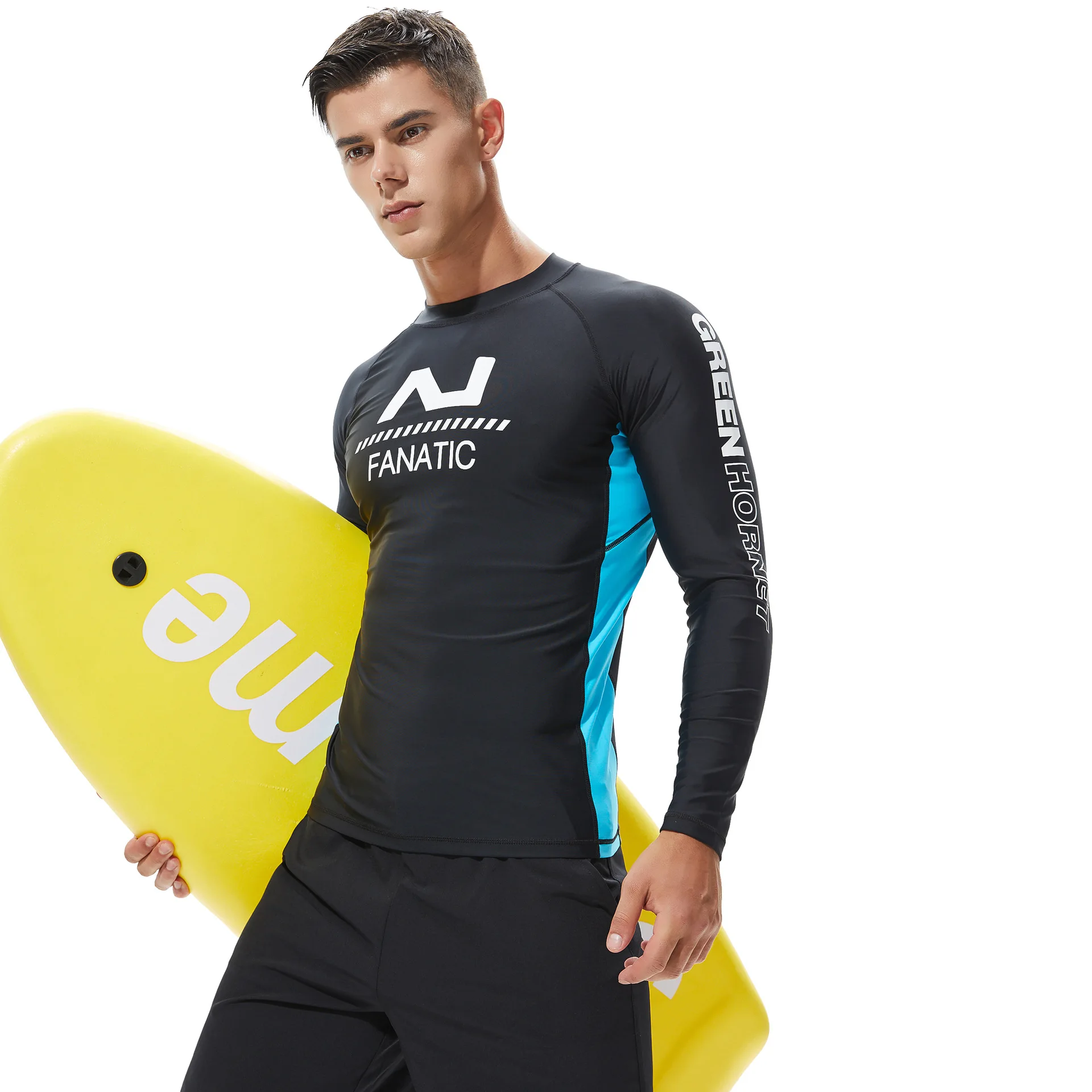 Spring Summer Men's Surfing Wetsuit Sports Fitness Swimwear Men Sexy Scuba Diving Suit Trendy Surf Top for Male New view 5