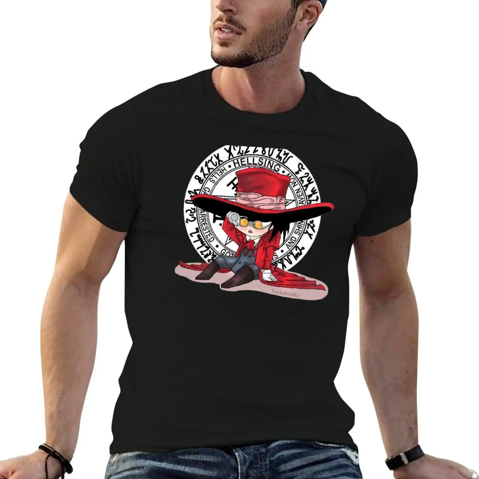 Alucard Hellsing T-Shirt oversizeds boys animal print plain white t shirts men